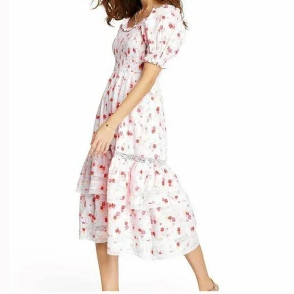 LoveShackFancy Cosette Smocked Puff Sleeve size XXS - Picture 8 of 15